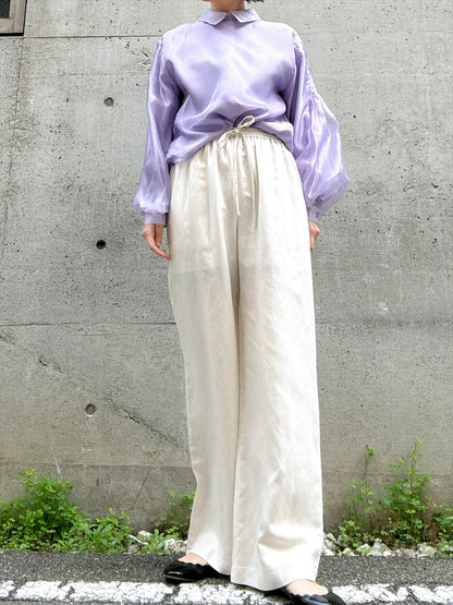 hemp rayon wide pants