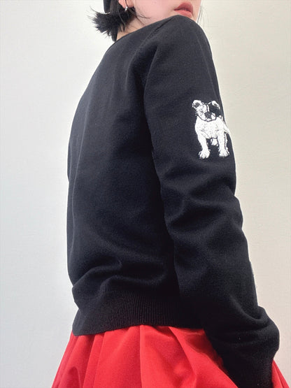 boston terrier knit