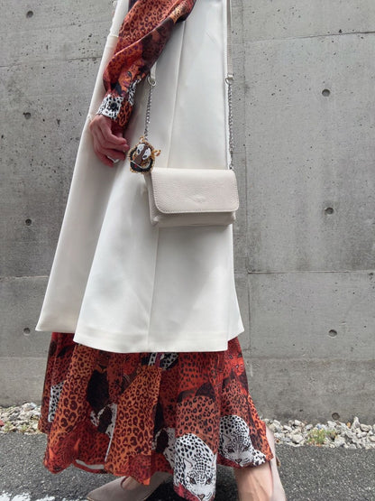 leopard print tered one piece