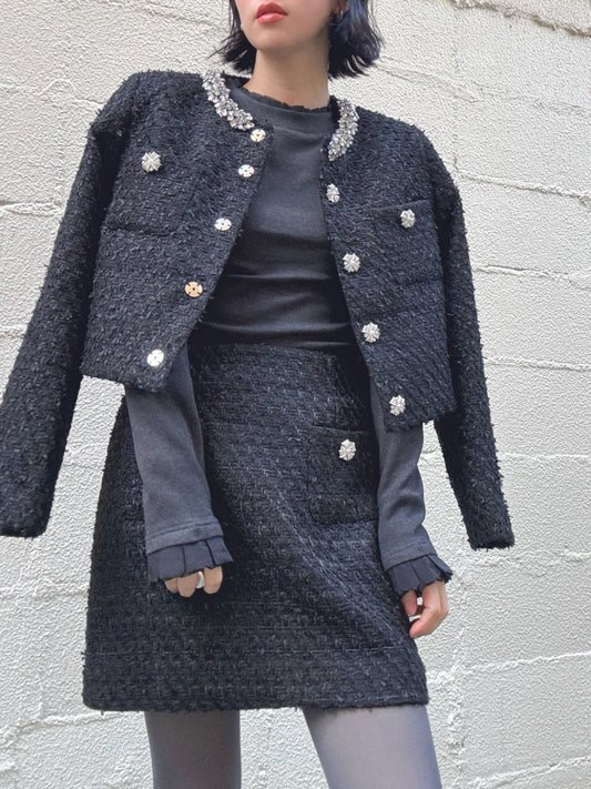 Mix tweed set up