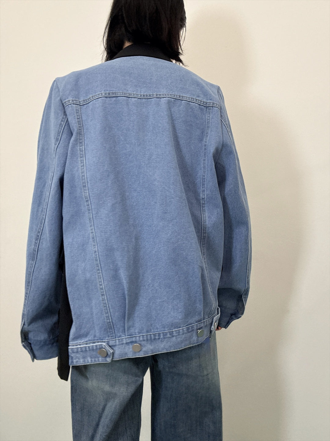 bicolor denim jacket