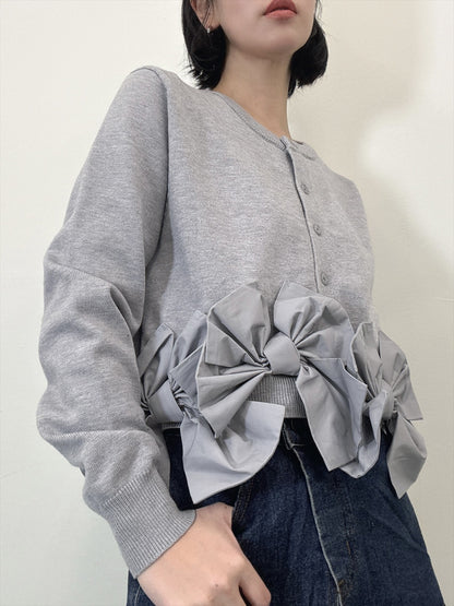 ribbon hem cardigan