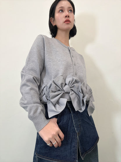 ribbon hem cardigan