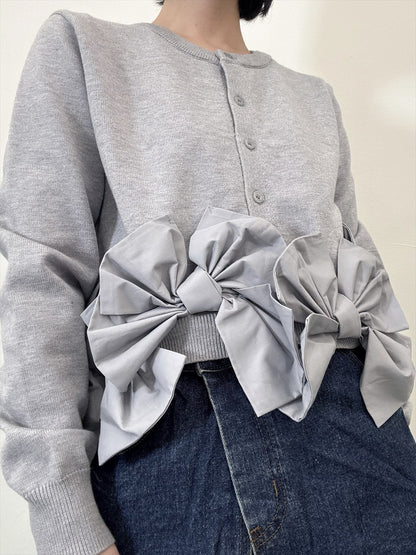 ribbon hem cardigan