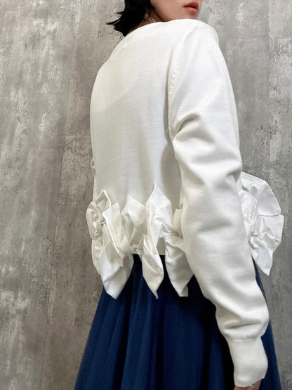 ribbon hem cardigan