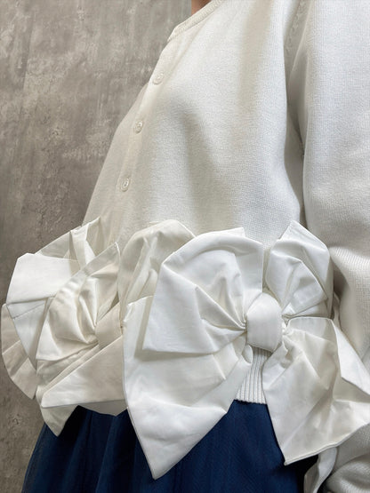 ribbon hem cardigan