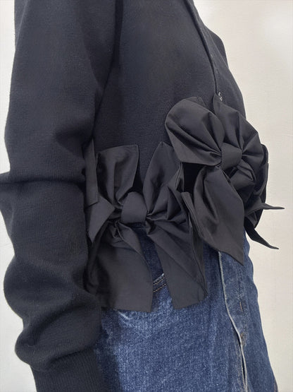 ribbon hem cardigan