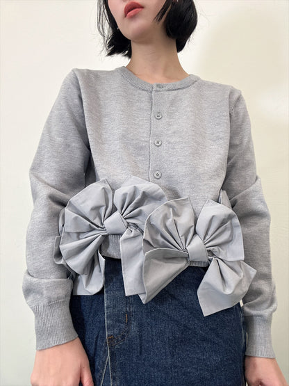 ribbon hem cardigan