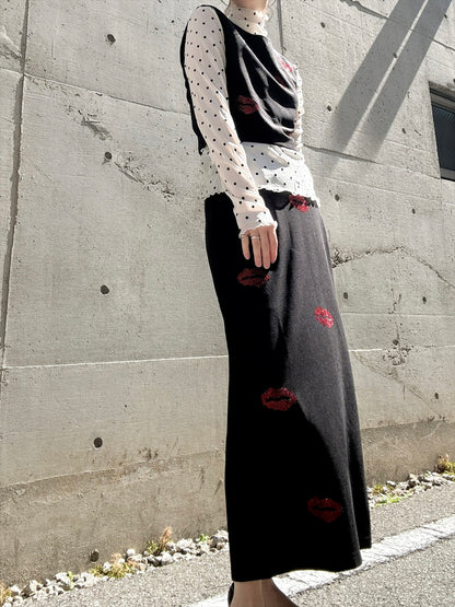 lip rhinestone setup