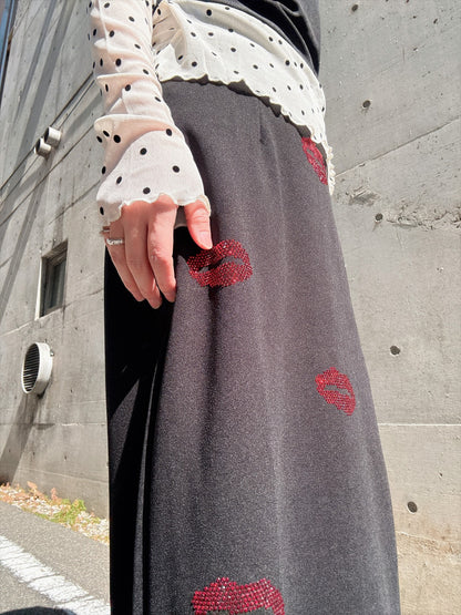 lip rhinestone setup