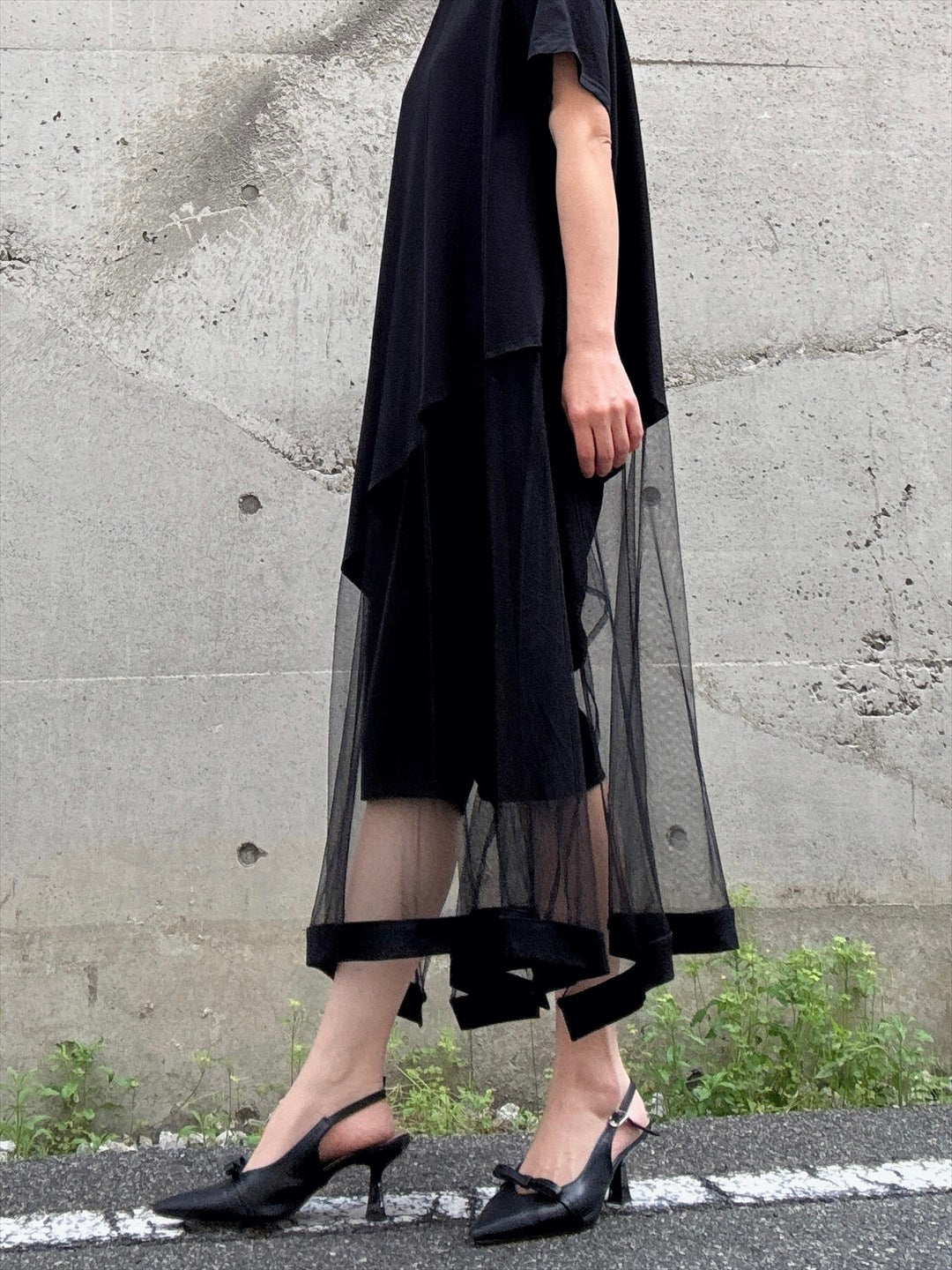 tulle docking asymmetry Tshirt
