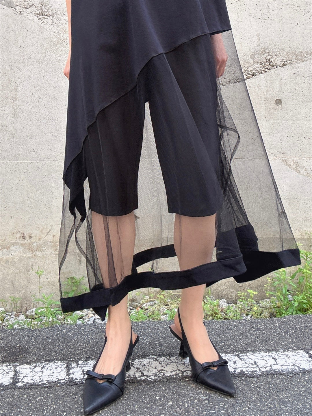 tulle docking asymmetry Tshirt