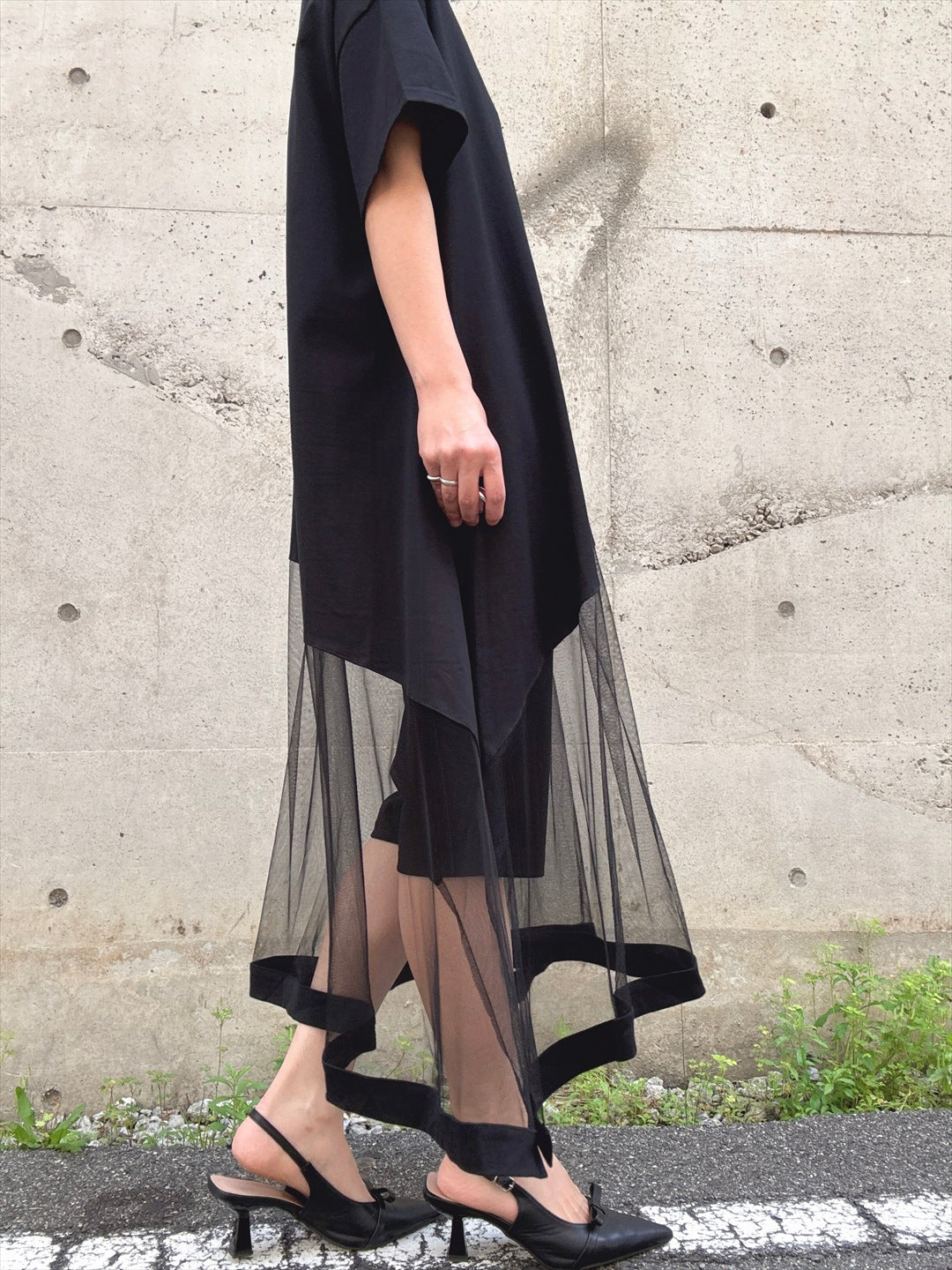 tulle docking asymmetry Tshirt