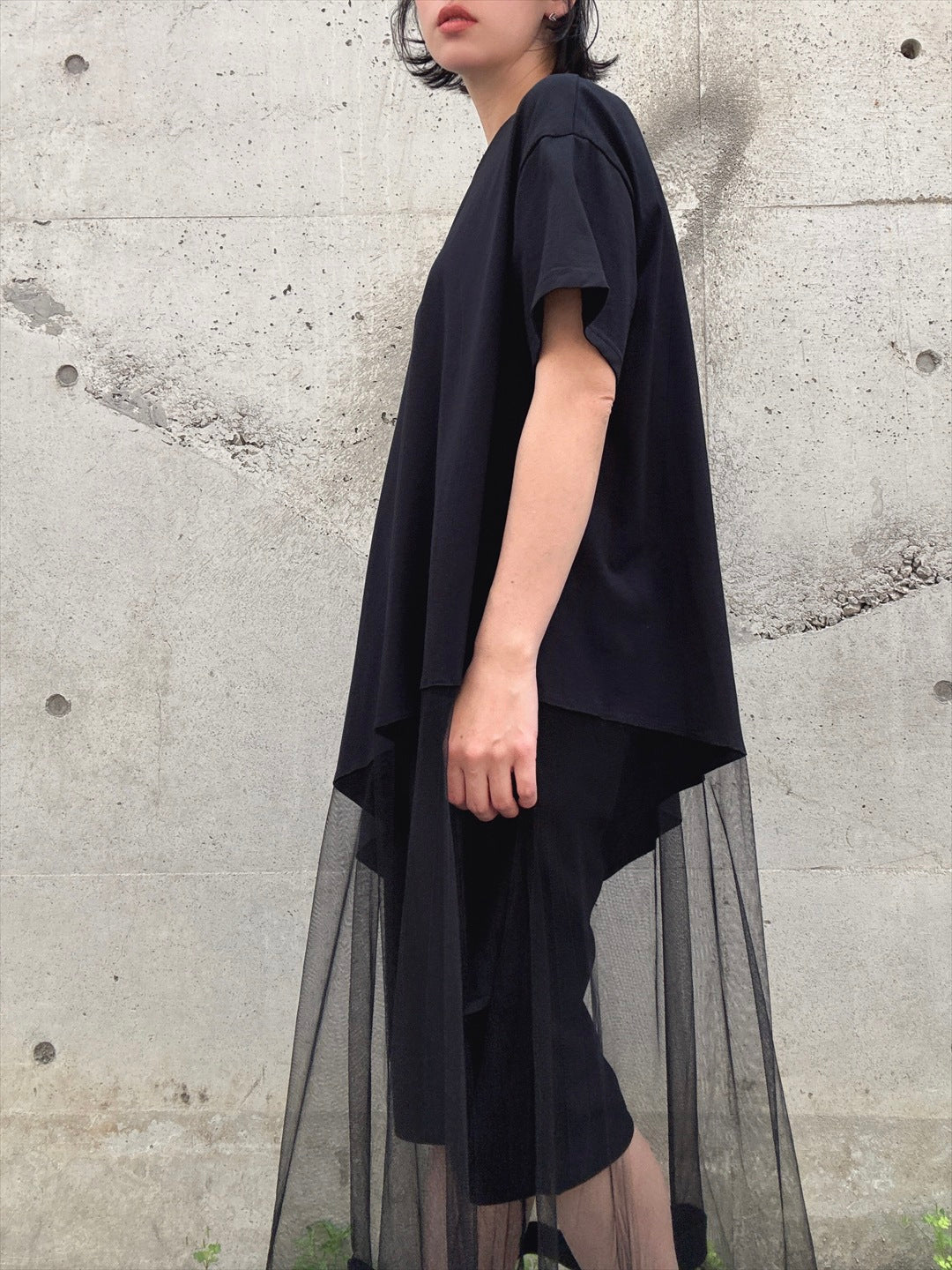 tulle docking asymmetry Tshirt