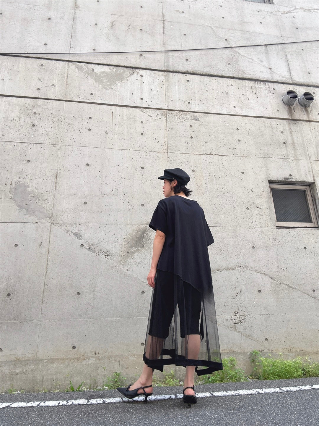 tulle docking asymmetry Tshirt
