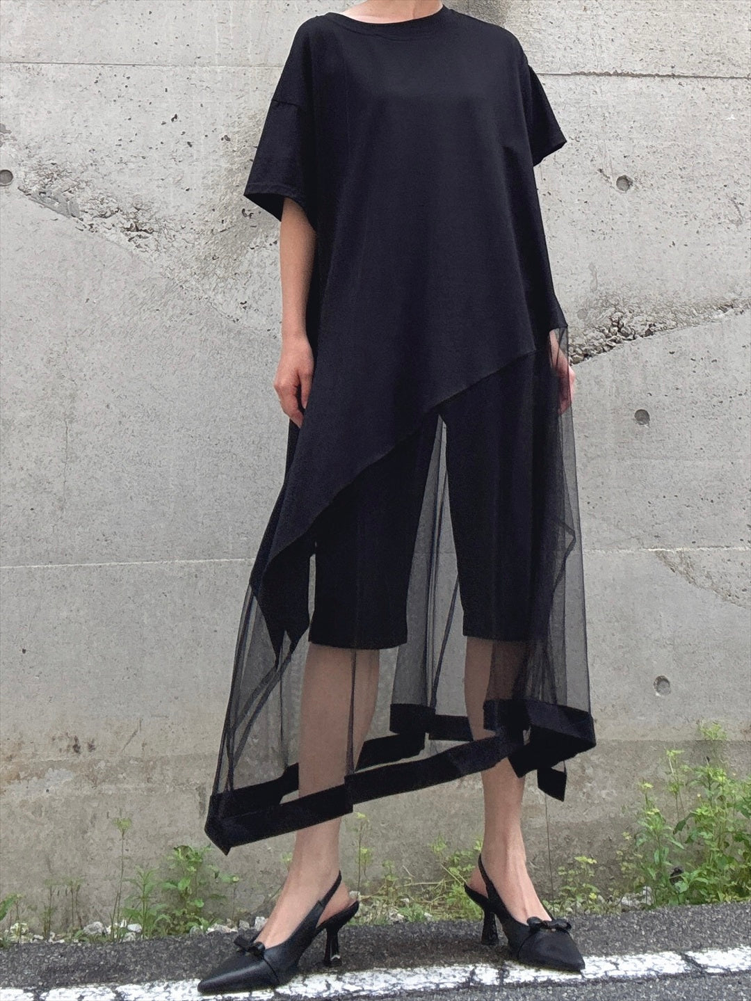 tulle docking asymmetry Tshirt