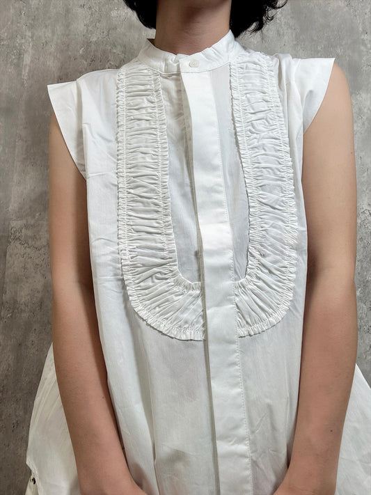 french sleeve bosom blouse