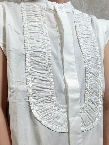french sleeve bosom blouse