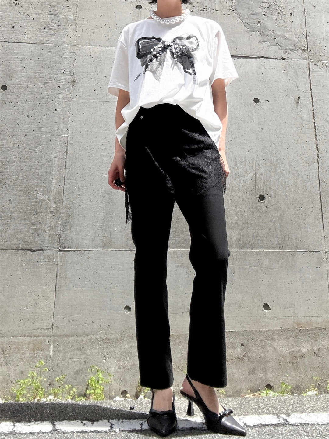 lace docking pants　