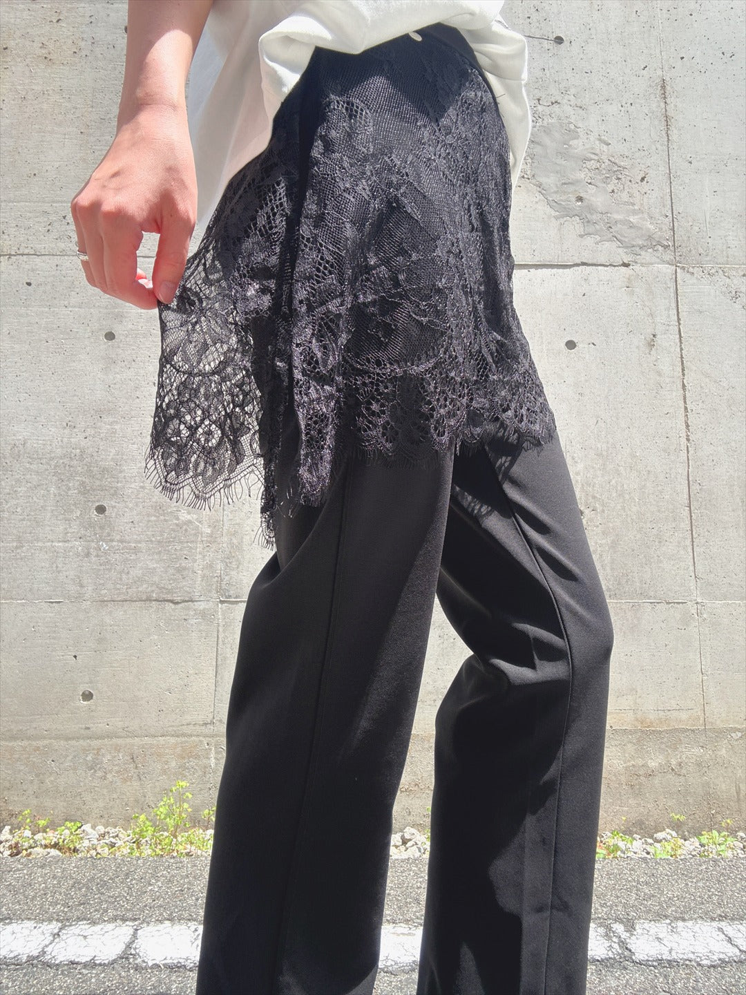 lace docking pants　
