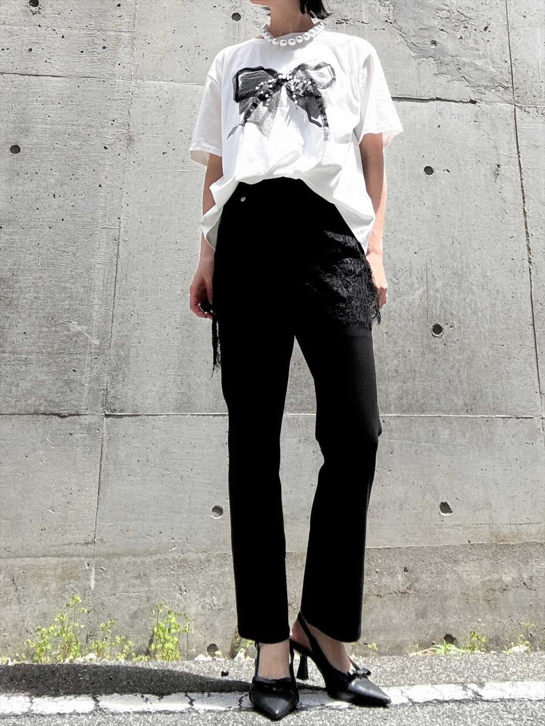 lace docking pants　