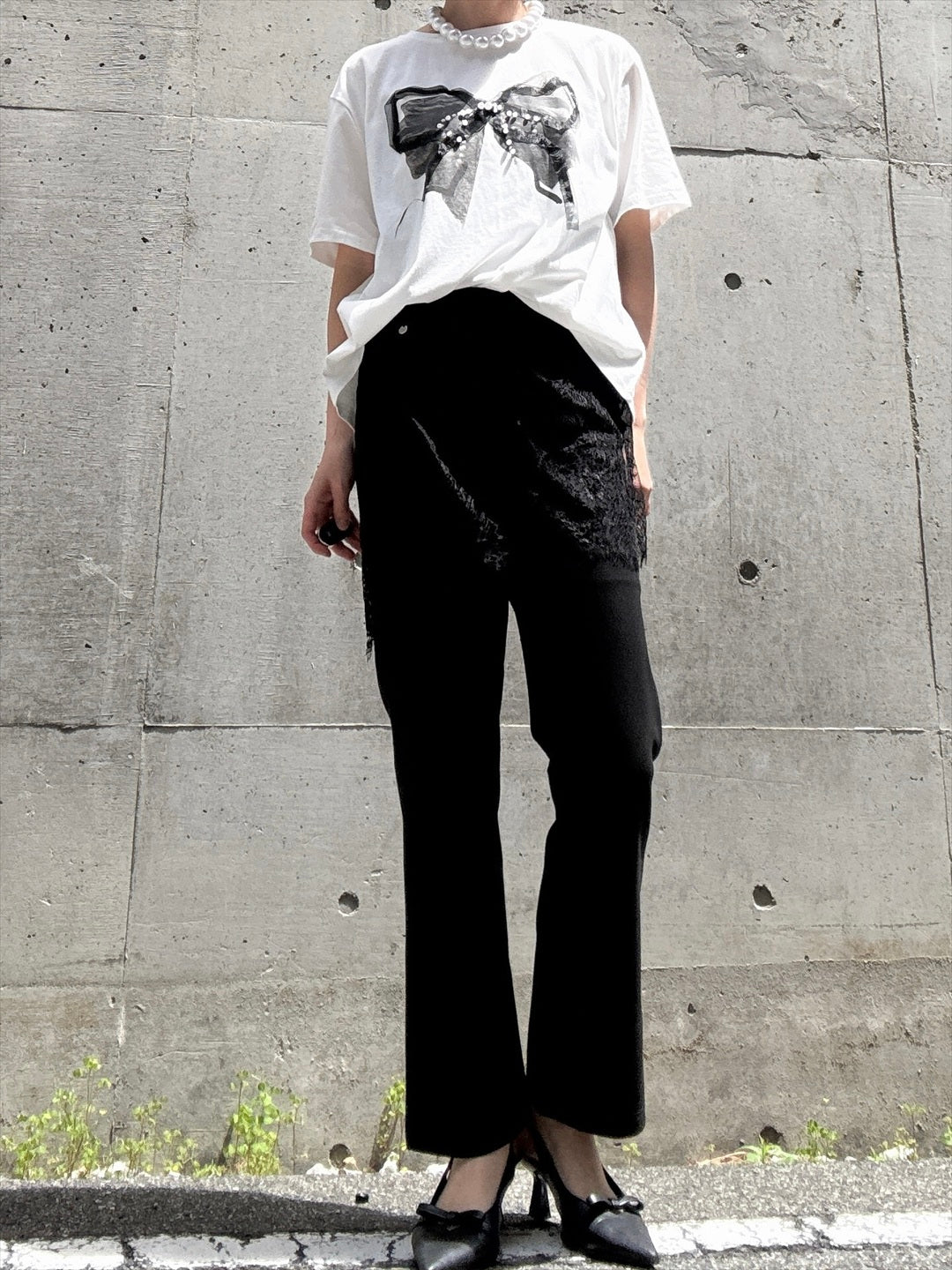 lace docking pants　