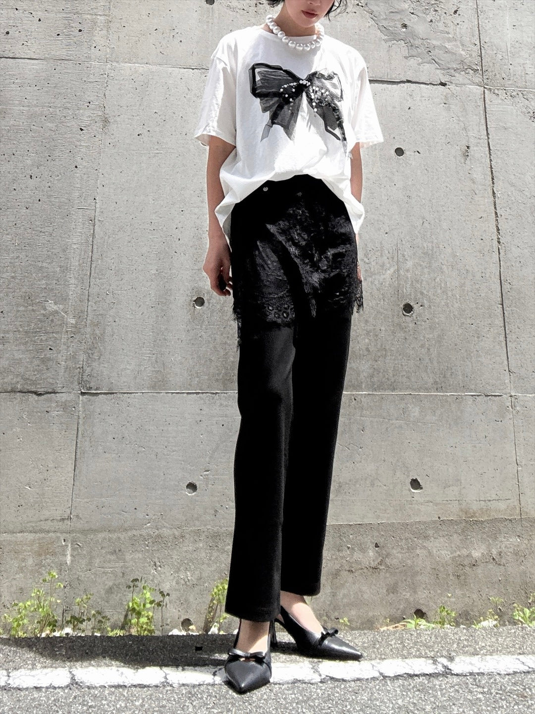 lace docking pants　