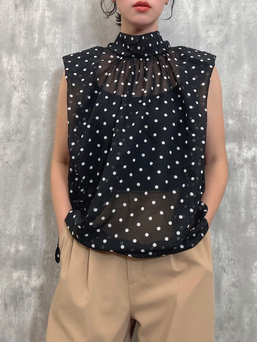 bow tie simple blouse
