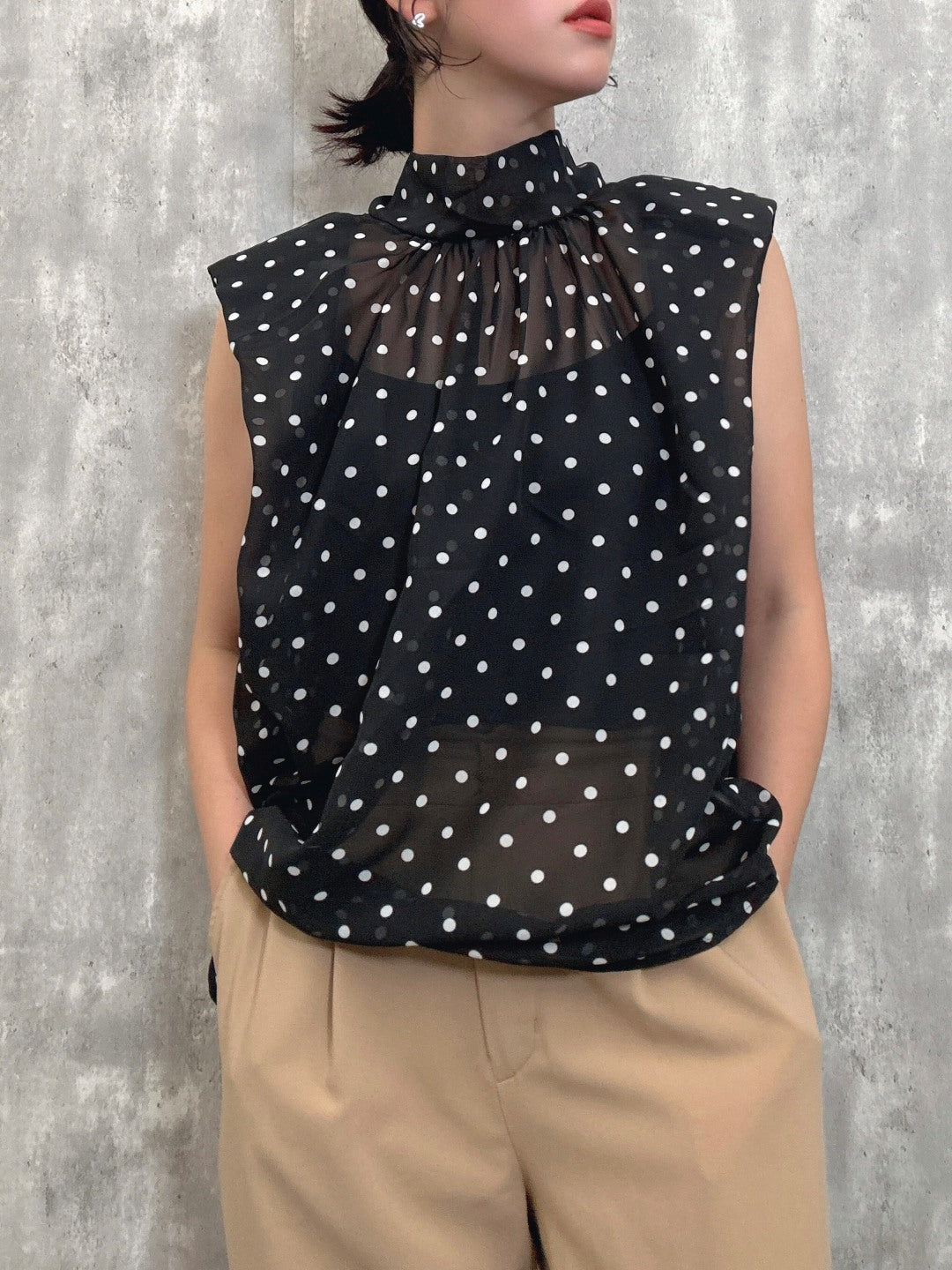 bow tie simple blouse