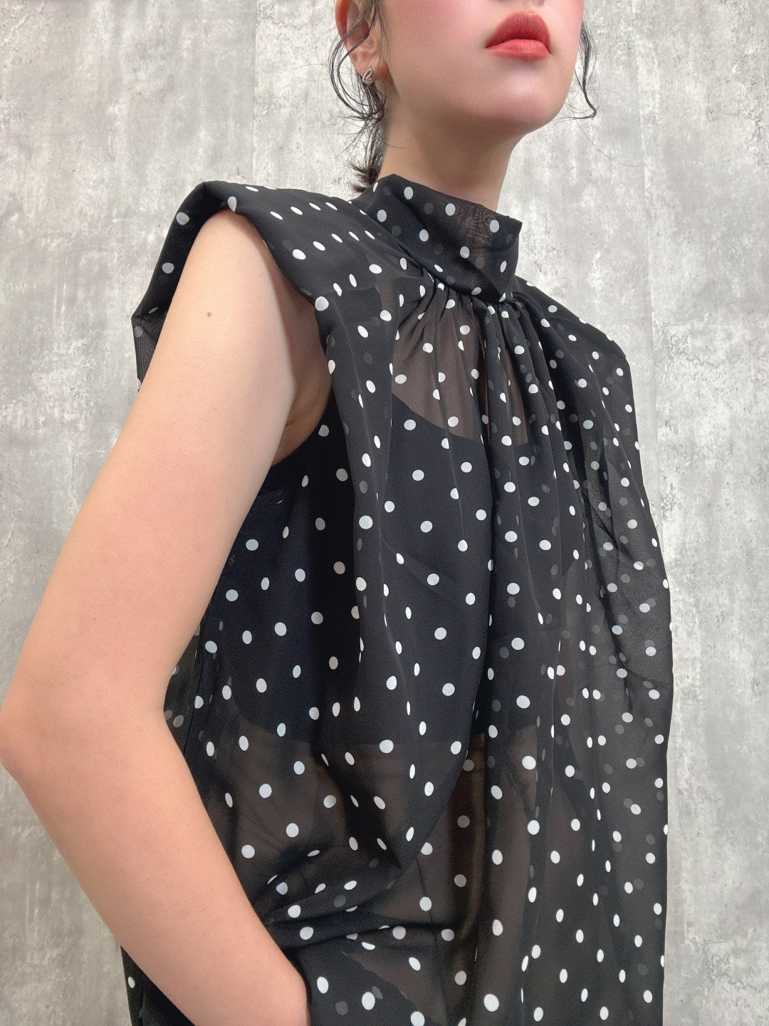 bow tie simple blouse