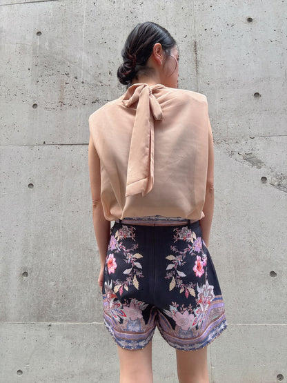 bow tie simple blouse