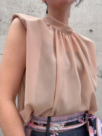 bow tie simple blouse