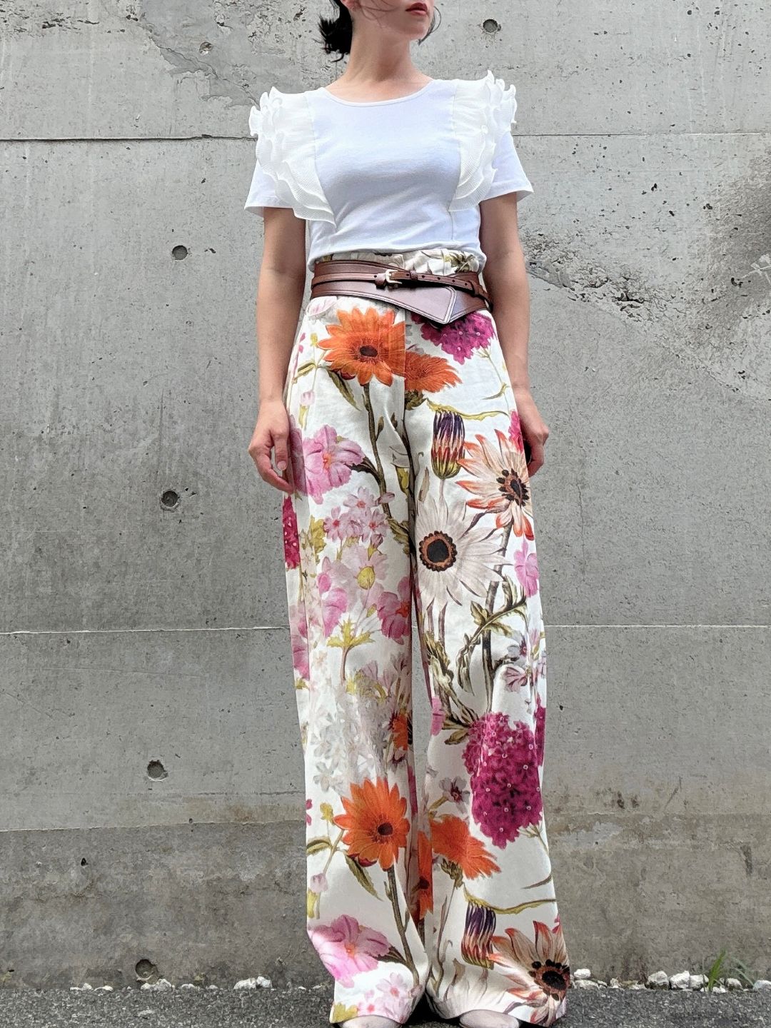 frill sleeve pullover　　