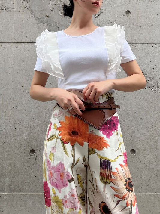 frill sleeve pullover　　