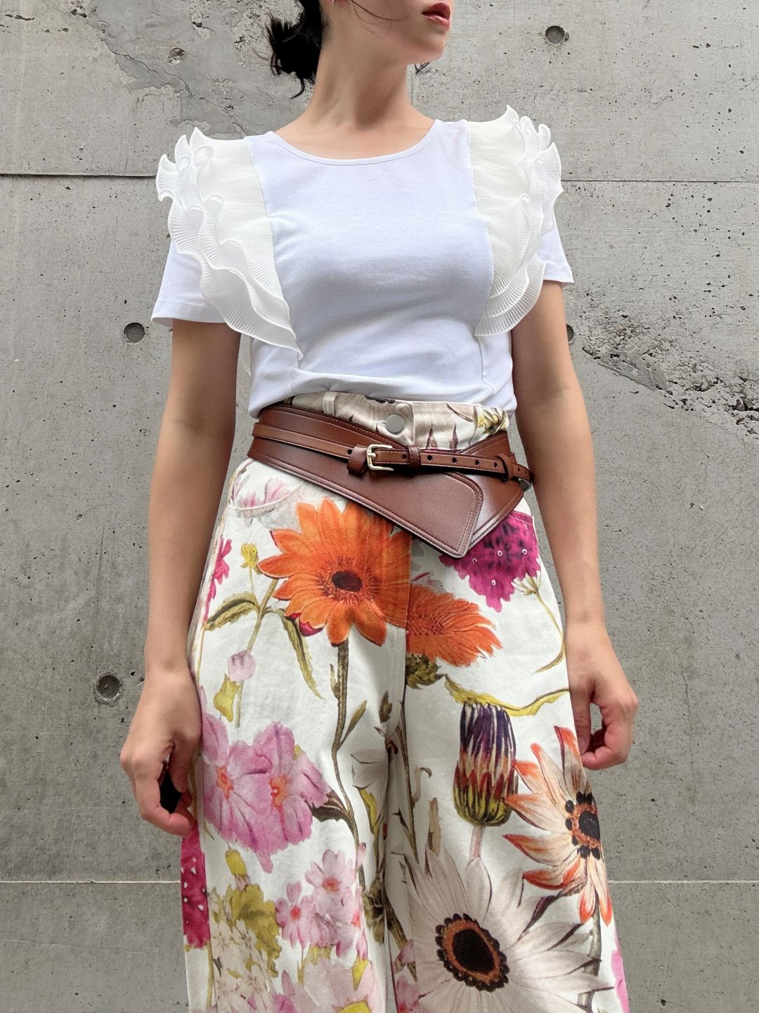 frill sleeve pullover　　
