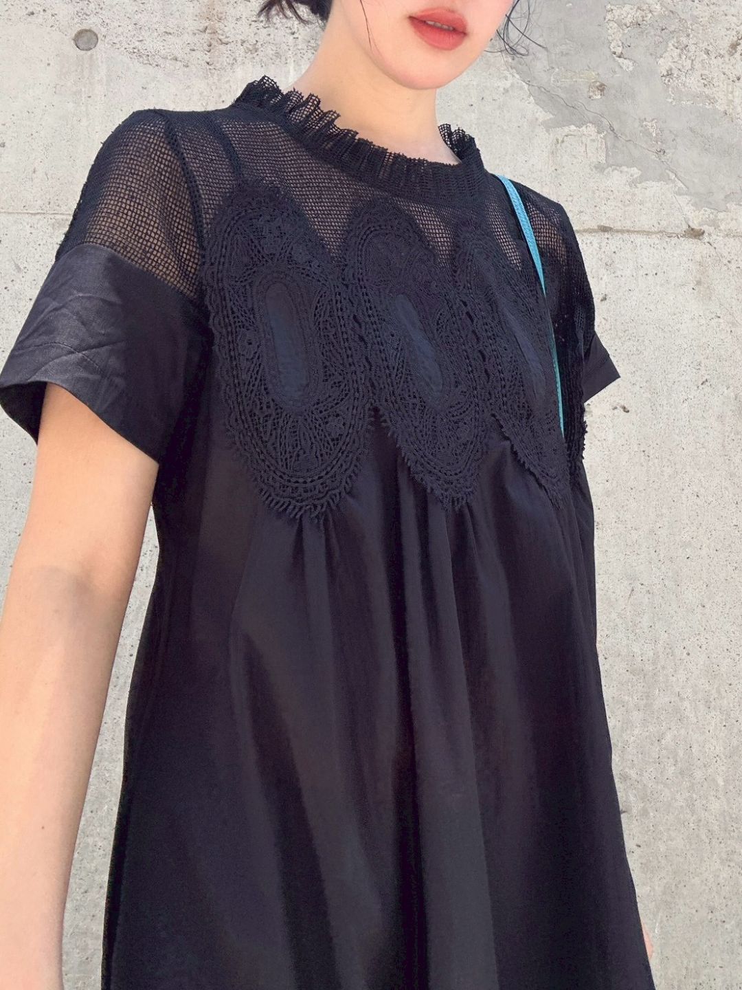 mesh lace one piece