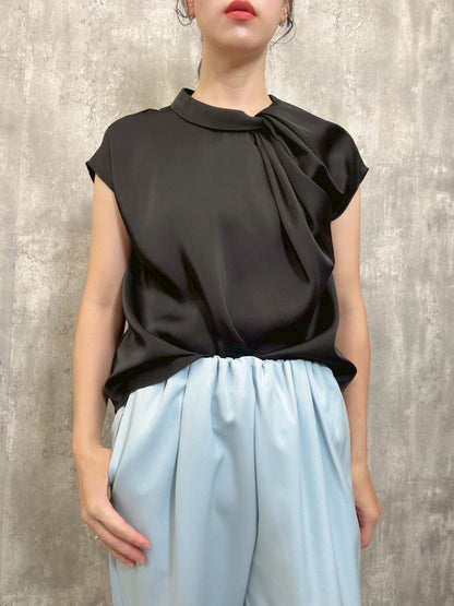 satin french　sleeve