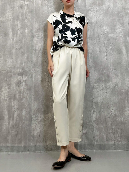satin french　sleeve