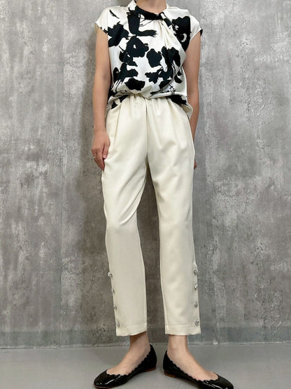 satin french　sleeve