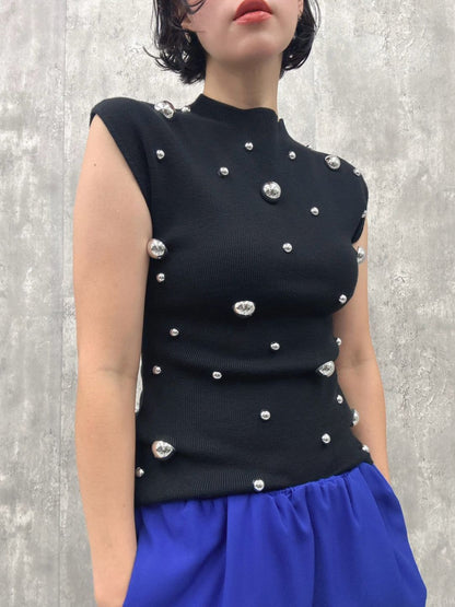 galaxy stud french sleeveKnit
