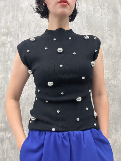 galaxy stud french sleeveKnit