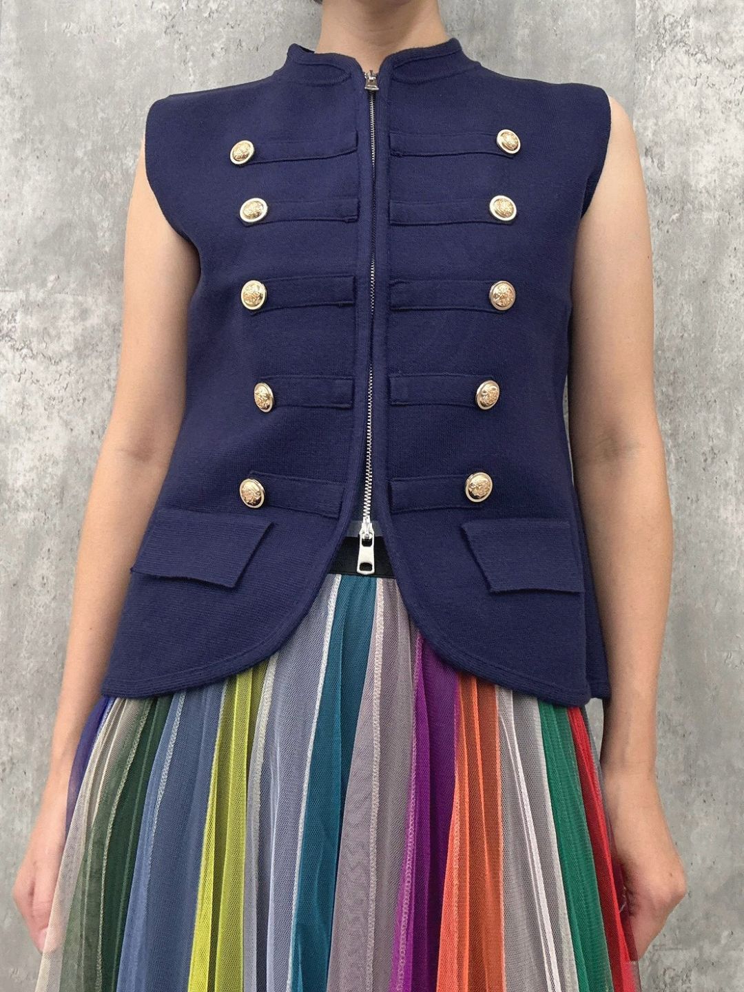 napoleon knit vest