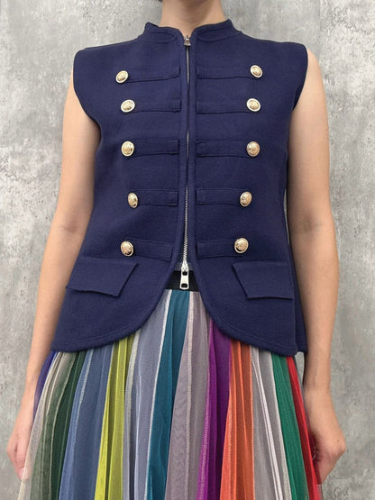 napoleon knit vest