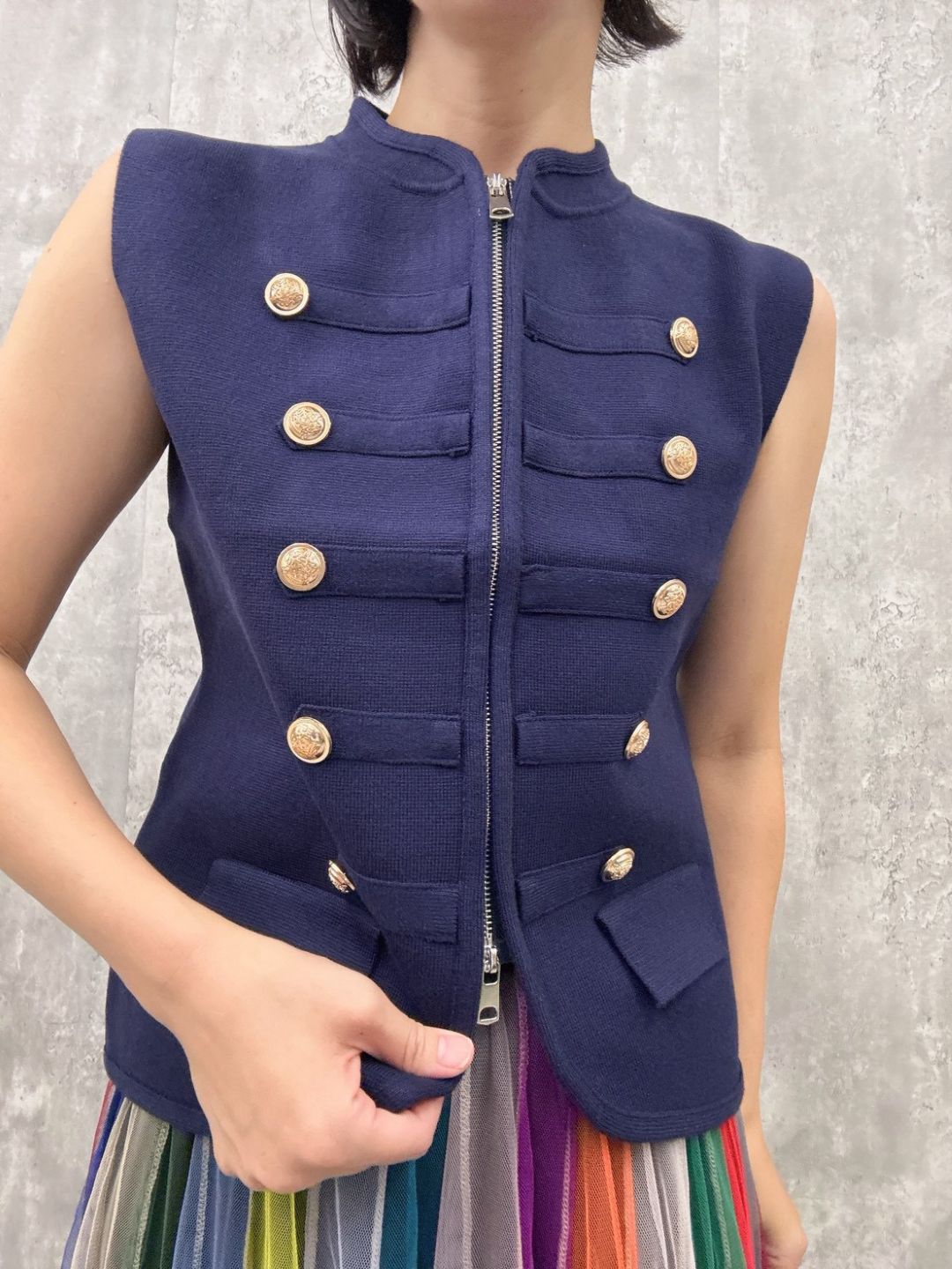 napoleon knit vest