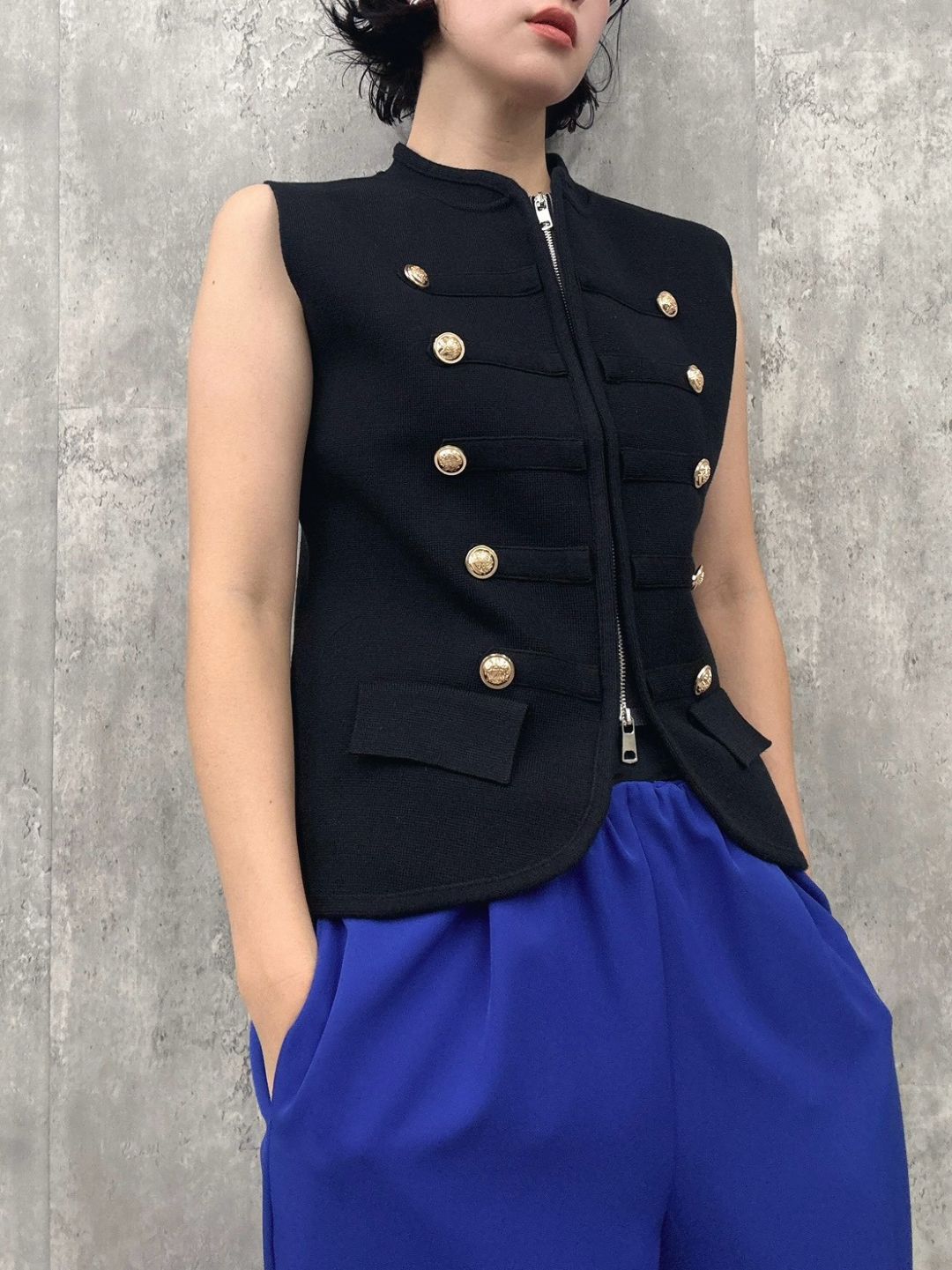 napoleon knit vest