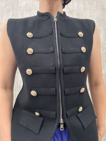 napoleon knit vest