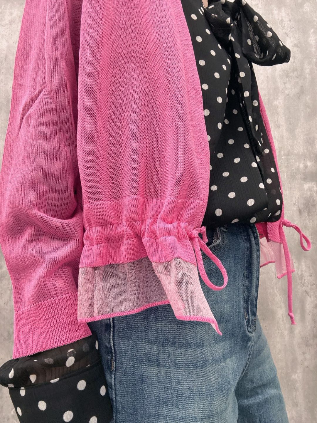 sier frill cardigan