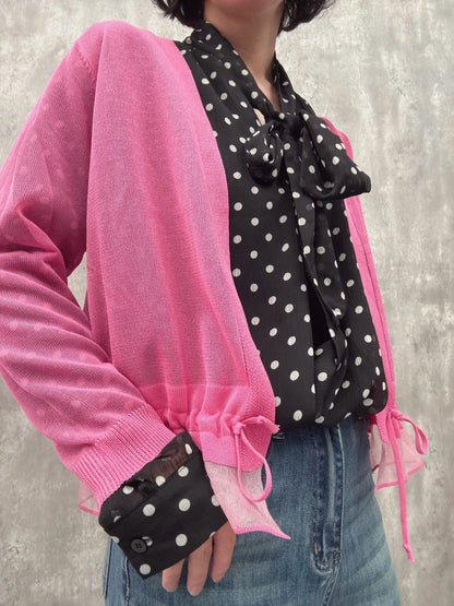 sier frill cardigan