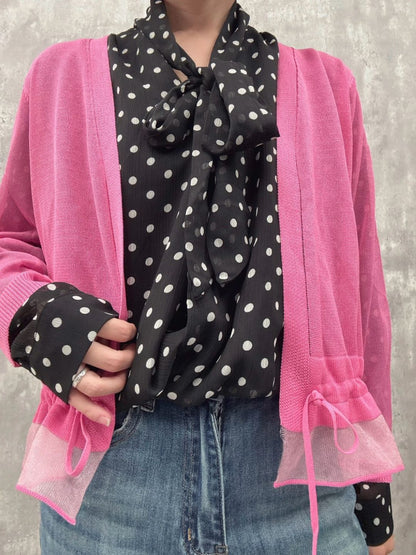 sier frill cardigan