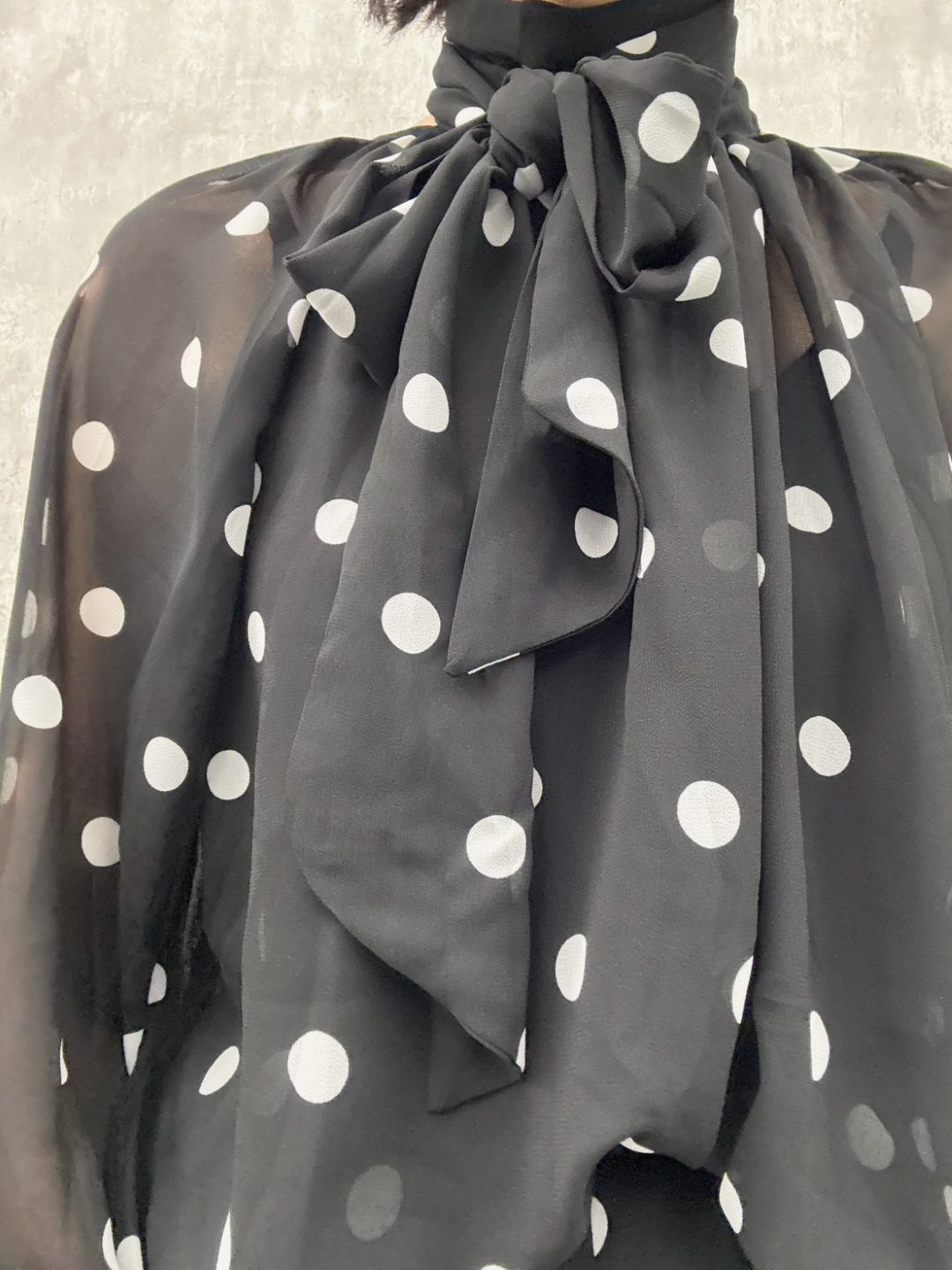 dot 2way blouse＆widepants set up